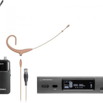 Audio-Technica ATW-3211N892XTHDE2 Wireless Microphone System with BP892xcH Beige Microphone, 470-530MHz