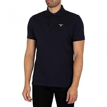 Barbour Men's Tartan Pique Polo Shirt - New Navy - Size 3XL