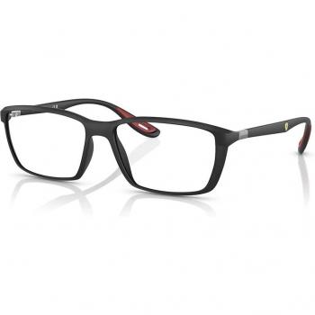 Ray-Ban RX7213M Unisex Square Eyewear, Color F602, Matte Black, Size 54 MM