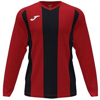 Camiseta Manga Larga Joma Pisa II Rojo Negro