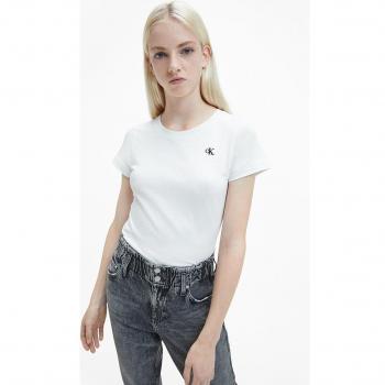 Camiseta Calvin Klein Jeans manga corta blanca para mujer