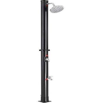 Ducha Solar de Jardín Monzana 20L, Agua Caliente hasta 60°C, Plástico Resistente a Rayos UV, Altura 215cm