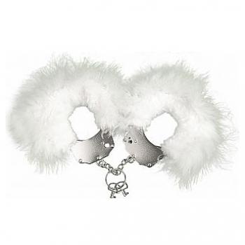 Esposas de Metal y Peluche - Blanco