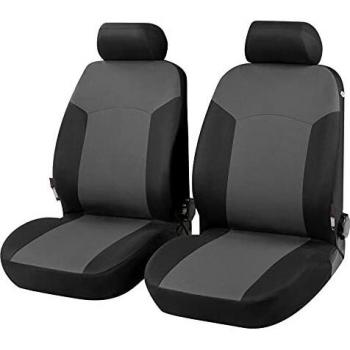 Coprisedile WALSER 13412 para VW, AUDI y MERCEDES-BENZ - Housse de Protección en Gris/Negro para Asientos Frontales