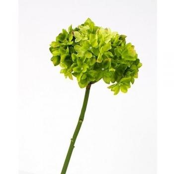 artplants.de Hortensia Artificial, Verde, 48cm, Ø 19cm - Flor Hortensia Artificial - Hydrangea Decorativa