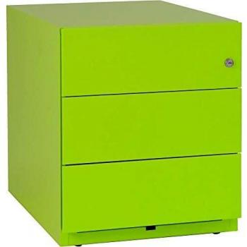 Contenedor Rodante Bisley Note™ con 3 Cajones Universales, Verde, 49.5 x 42 x 56.5 cm