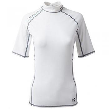 2018 Gill Womens Pro Short Sleeve Rash Vest WHITE 4431W Sizes- - Ladies 12