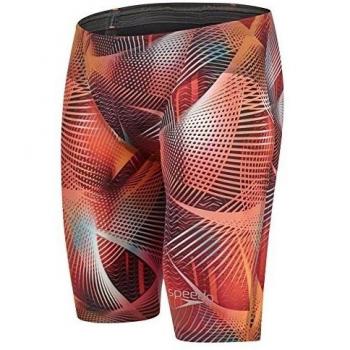 Speedo Fastskin LZR Racer Elite 2 Jammer Bañador de Competición Largo, Rojo