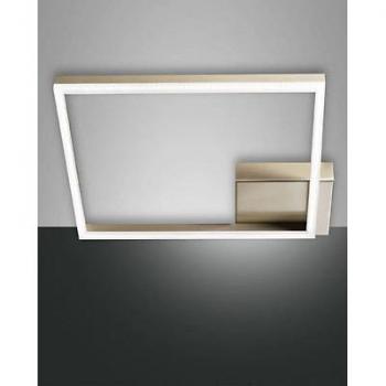 Plafón LED Bard 39W Dorado Mate 42x42cm Fabas Light