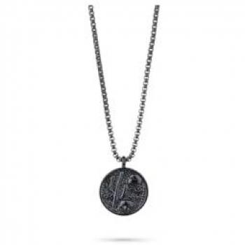 Collar Hombre Cactus Negro de Acero Radiant Mod. RH000084