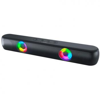 Barra de sonido Q-connect bluetooth con iluminacion led y control de volumen KF10099