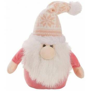 Peluche Navideño Boli con diseño de Noel, suave al tacto, tamaño mediano, relleno de fibra sintética, ideal para decoración navideña y como regalo