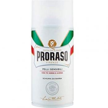 Proraso Espuma de Afeitar Línea Blanca 300ml - Crema de afeitar para piel sensible y anti-irritación