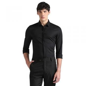 Calvin Klein Extra Slim Fit Black Shirt for Men, Size 40