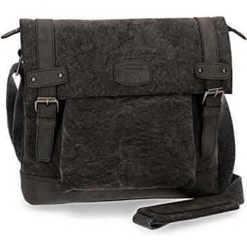 Pepe Jeans Horse Bandolera Portatablet grande Negro 28x30x6 cms Lona