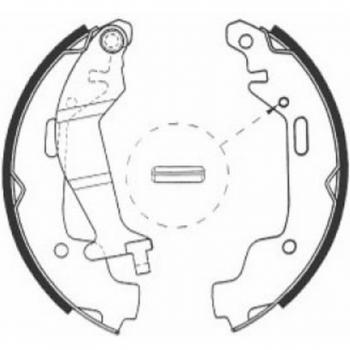 Juego de zapatas de freno ABE C0X014ABE, tipo: zapatas de freno, características: diseño específico para vehículos, fabricadas con materiales de alta calidad para un rendimiento óptimo, incluyen todos los componentes necesarios para una