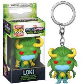 Funko POP! Llavero Marvel Mech Strike: Monster Hunters - Loki