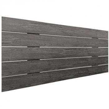 DHOME Cabecero de Madera reciclada DM Estilo Palet Horizontal con herrajes incluidos, medidas 90cm, color Ceniza Madera