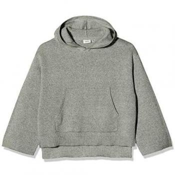 NAME IT Nkfririta LS Knit WH Capucha, Gris