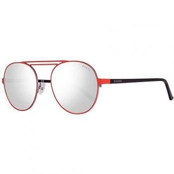 Guess Unisex Sunglasses GU3028-5567C, 55 mm, Matte Red with Mirrored Lenses