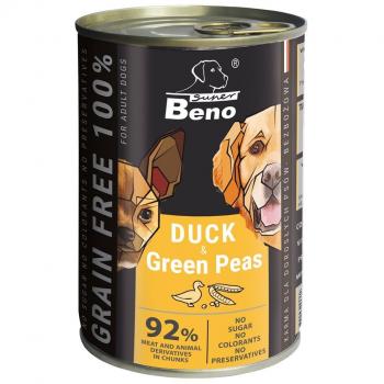Super Beno Duck with Green Peas - Comida Húmeda para Perros - 415g