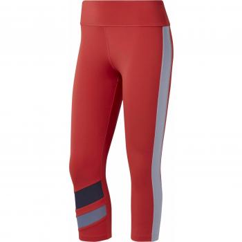 Reebok Wor Colorblocked Capri Mallas, Mujer, rebred, XS