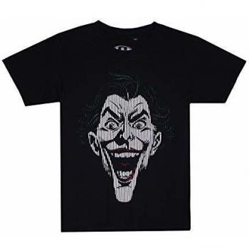 DC Comics Joker Lines Camiseta, Negro