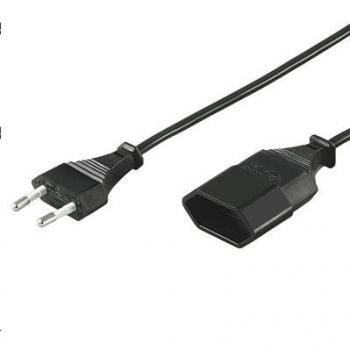 Microconnect PE030818 - Extensión de Cable de alimentación 1,8m Euro Macho a Euro Hembra