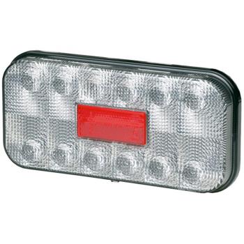 HELLA 2VA 011 900-031 Rearlight - LED - 24V - mounting/Bolted - Lens Colour: Crystal clear/Crystal clear - LED colour: White - Plug: Round Plug - left/right - Quantity: 1