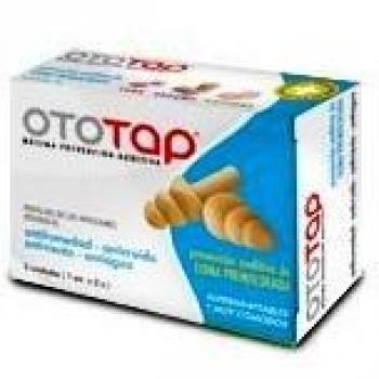 Ototap Tapones para los oídos de goma de extra duración aislantes, cómodos y reutilizables -Tapones de protección auditiva- Aíslan ruido, agua, viento. 2 unidades