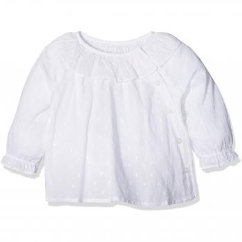 Gocco Camisa Plumeti Turquesa, Blusa para Bebés, Blanco
