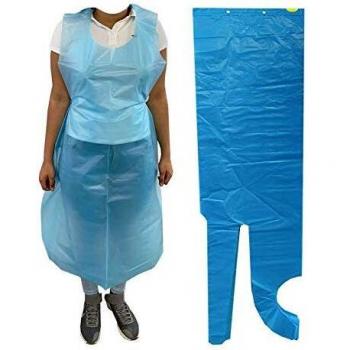 Delantal Pequeño HDPE Azul Claro 78x130cm (50 unidades) - EuroStil