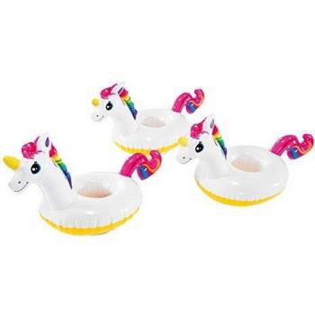 Intex 57506NP - Set 3 posavasos Unicornio, 12 x 20 cm