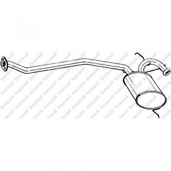Silenciador Intermedio BOSAL 279-259 Silencioso Central