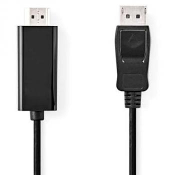 Cable DisplayPort a HDMI Nedis 1,0 m 1080p Conectores Niquelados