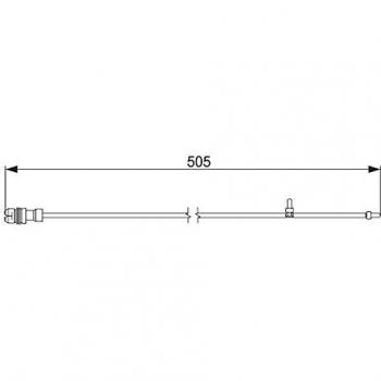 Bosch AP245 Sensor de desgaste 1 unidad