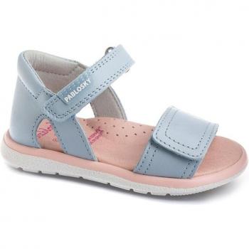 Sandalias Bebé Niña Pablosky de Piel Azul 030940