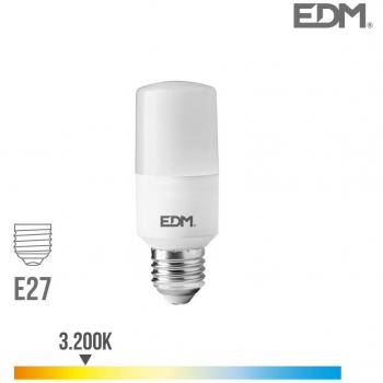 Bombilla LED Tubular E27 10W 1100lm 3200K EDM