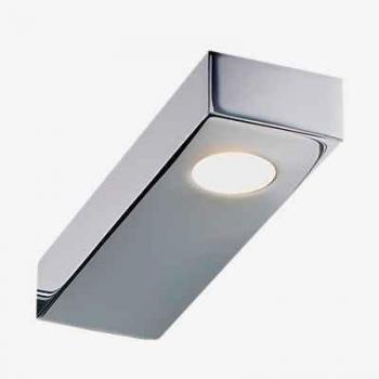 Lámpara de clip LED Decor Walther Flat 1, cromo