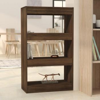 Librería/Divisor de Espacio Aglomerado Roble Marrón 60x30x103 cm