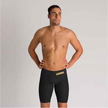Bañador de competición Arena Powerskin Carbon Glide Jammer para hombre, color negro y amarillo, talla 70
