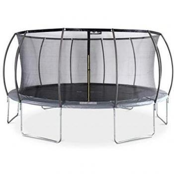 Cama Elástica SWEEEK Jupiter Inner de 490 cm con Red de Seguridad Interior, Gris, 487x487x90 cm