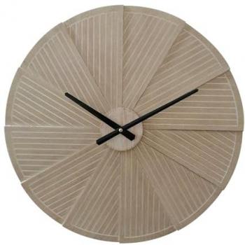 Reloj de Pared Boho Chic Beige Decorativo - Estilo Bohemio, MDF, Ø 50 cm, Idea de Regalo