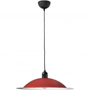 Lámpara colgante LED Stilnovo Lampiatta, Ø 50 cm, color coral
