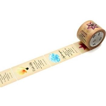Cinta de Enmascarar MT 25 mm x 3 m Precortada Enciclopedia Flores Multicolor