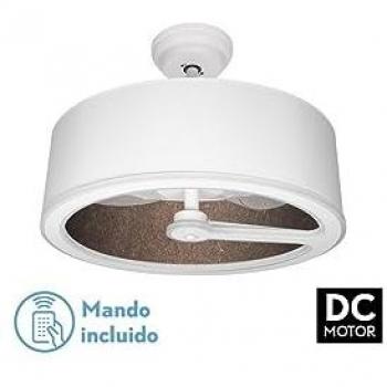Ventilador DC Tatiana 110W Blanco/Oxido 3 Aspas con Control Remoto, Memoria y Temporizador - 3000-4000-6000K, 9350LM
