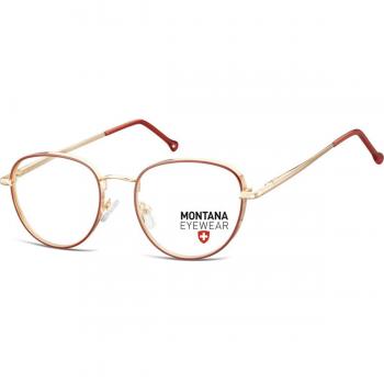 Montana Eyewear MM589 Armazones para Hombre Rojas, Lentes Recetadas 52 mm, Gafas Recetadas para Hombre Rojas