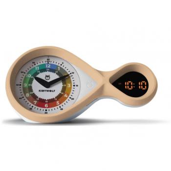 Reloj Despertador Educativo Kidywolf Rosa Analógico y Digital