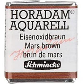 Schmincke - HORADAM® AQUARELL - acuarelas para artistas, 658 óxido de hierro marrón, 14 658 044, 1/2 godet