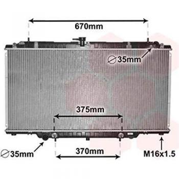 Radiador de Refrigeración del Motor Van Wezel 33002393 para Nissan Patrol Gr II Wagon (desde 05/2000)
